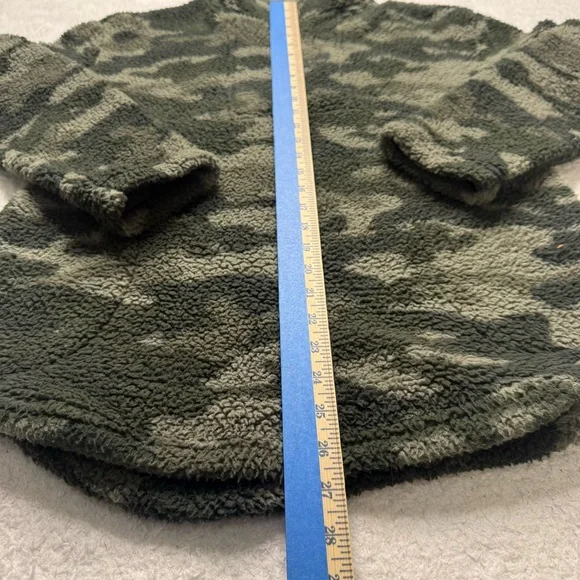 Koolaburra By Ugg Sherpa Camo Sage Pullover‎ 1/4 Zip Sweatshirt XS - Picture 7 of 13